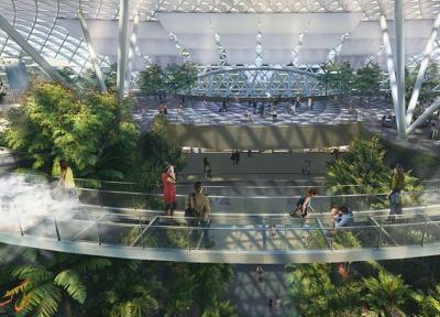 افتتاح پروژه جواهر فرودگاه چانگی در سنگاپور