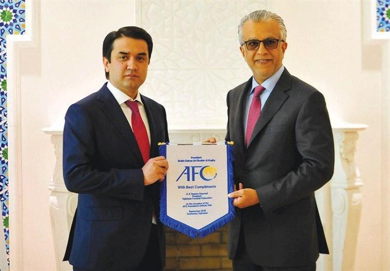 شیخ سلمان در ملاقات با رئیس کافا: از توسعه فوتبال آسیای میانه شیخ سلمان در ملاقات با رئیس کافا: از توسعه فوتبال آسیای میانه حمایت می کنیم