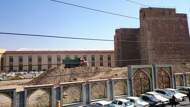 پروژه ساخت پارکینگ در حریم ارگ علیشاه متوقف شد