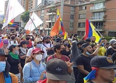 تداوم اعتراضات در کلمبیا، درگیری میان معترضان و پلیس