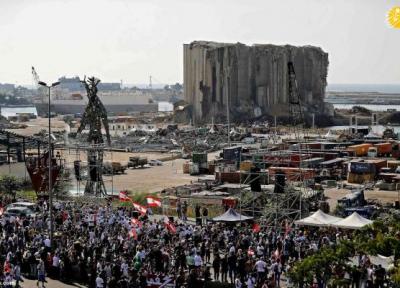 تظاهرات هزاران لبنانی در سالروز انفجار بیروت