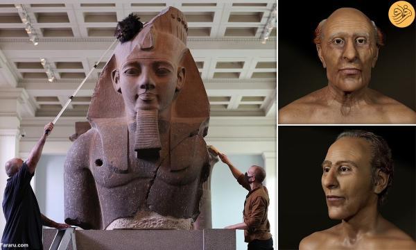 بازسازی چهره فرعون به یاری فناوری های نوین (بازسازی ساختمان)